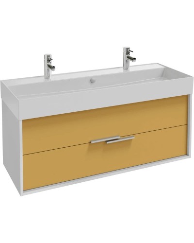 Тумба белый/императорский желтый глянец 119,9 см Jacob Delafon Vivienne EB1509-N18-G1N