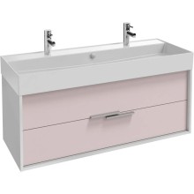 Тумба белый/пыльная роза матовый 119,9 см Jacob Delafon Vivienne EB1509-N18-M78