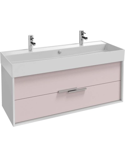 Тумба белый/пыльная роза матовый 119,9 см Jacob Delafon Vivienne EB1509-N18-M78