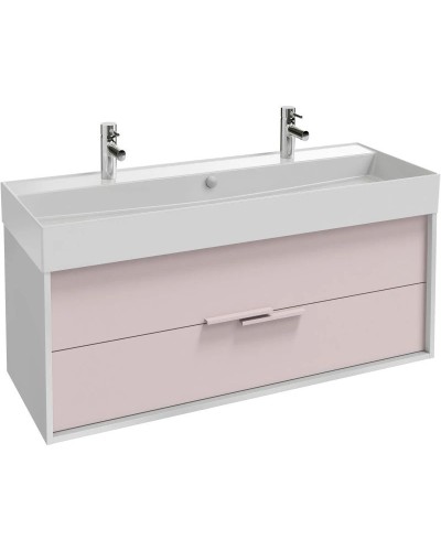 Тумба белый/пыльная роза матовый 119,9 см Jacob Delafon Vivienne EB1586-N18-M78