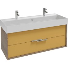 Тумба дуб табак/императорский желтый глянец 119,9 см Jacob Delafon Vivienne EB1586-E52-G1N