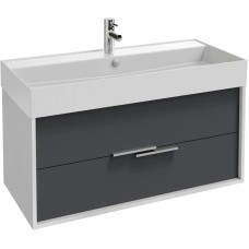 Тумба белый/насыщенный серый матовый 99,9 см Jacob Delafon Vivienne EB1508-N18-M76