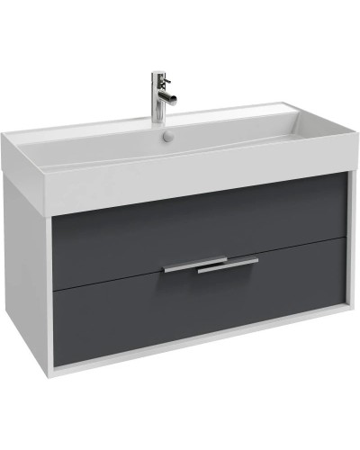 Тумба белый/насыщенный серый матовый 99,9 см Jacob Delafon Vivienne EB1508-N18-M76