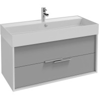 Тумба белый/серый титан матовый 99,9 см Jacob Delafon Vivienne EB1508-N18-M54