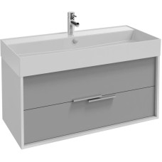 Тумба белый/серый титан матовый 99,9 см Jacob Delafon Vivienne EB1508-N18-M54