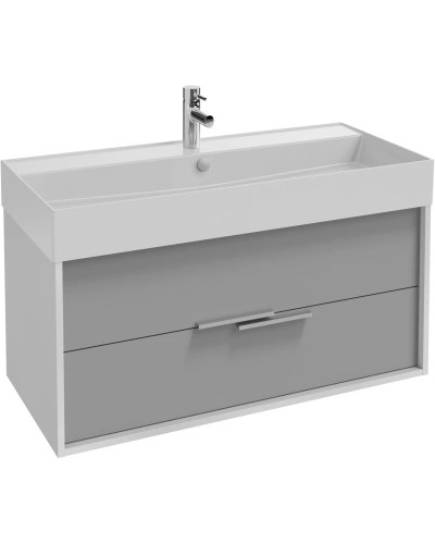 Тумба белый/серый титан матовый 99,9 см Jacob Delafon Vivienne EB1508-N18-M54