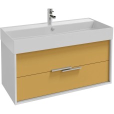 Тумба белый/императорский желтый глянец 99,9 см Jacob Delafon Vivienne EB1508-N18-G1N