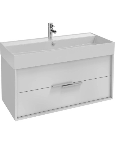 Тумба белый/белый глянец 99,9 см Jacob Delafon Vivienne EB1508-N18-G1C