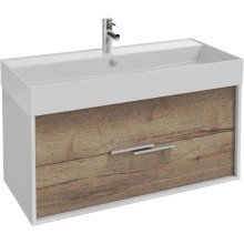 Тумба белый/дуб табак 99,9 см Jacob Delafon Vivienne EB1508-N18-E52