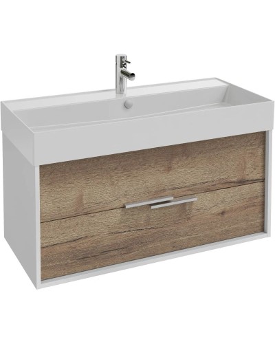 Тумба белый/дуб табак 99,9 см Jacob Delafon Vivienne EB1508-N18-E52