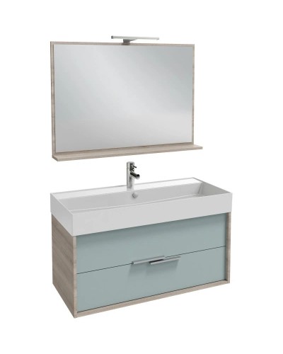 Тумба серый дуб/голубой шторм матовый 99,9 см Jacob Delafon Vivienne EB1508-E71-M50