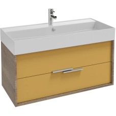 Тумба дуб табак/императорский желтый глянец 99,9 см Jacob Delafon Vivienne EB1508-E52-G1N