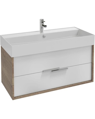 Тумба дуб табак/белый глянец 99,9 см Jacob Delafon Vivienne EB1508-E52-G1C