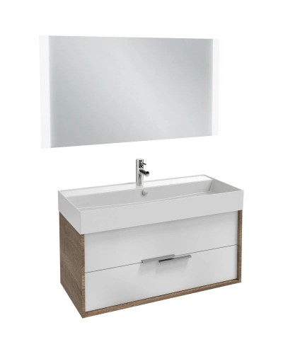 Тумба дуб табак/белый глянец 99,9 см Jacob Delafon Vivienne EB1508-E52-G1C