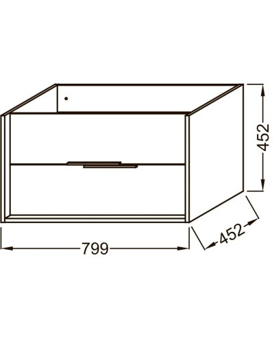 Тумба белый/белый глянец 79,9 см Jacob Delafon Vivienne EB1507-N18-G1C