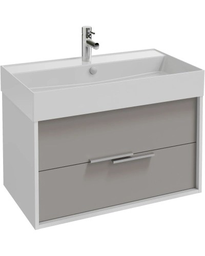 Тумба белый/серый титан матовый 79,9 см Jacob Delafon Vivienne EB1507-N18-M54