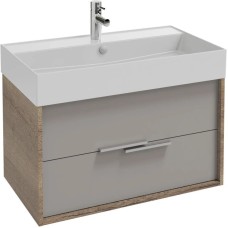 Тумба дуб табак/серый титан матовый 79,9 см Jacob Delafon Vivienne EB1507-E52-M54