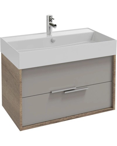 Тумба дуб табак/серый титан матовый 79,9 см Jacob Delafon Vivienne EB1507-E52-M54