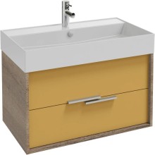 Тумба дуб табак/императорский желтый глянец 79,9 см Jacob Delafon Vivienne EB1507-E52-G1N