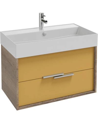 Тумба дуб табак/императорский желтый глянец 79,9 см Jacob Delafon Vivienne EB1584-E52-G1N