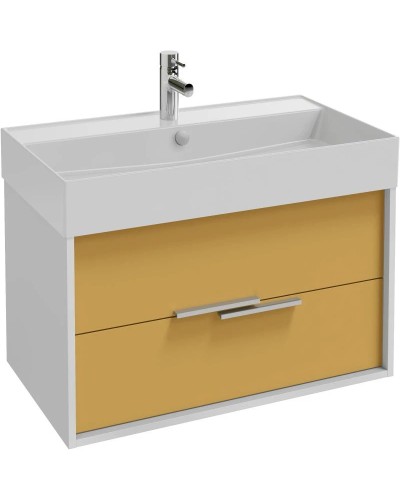 Тумба белый/императорский желтый глянец 79,9 см Jacob Delafon Vivienne EB1584-N18-G1N