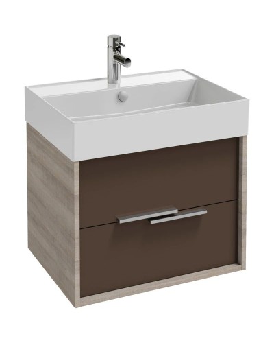 Тумба серый дуб/светло-коричневый глянец 59,9 см Jacob Delafon Vivienne EB1506-E71-G80