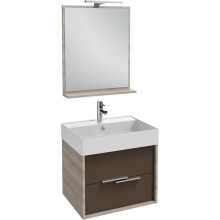 Тумба серый дуб/светло-коричневый глянец 59,9 см Jacob Delafon Vivienne EB1506-E71-G80