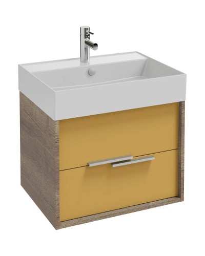 Тумба дуб табак/императорский желтый глянец 59,9 см Jacob Delafon Vivienne EB1583-E52-G1N