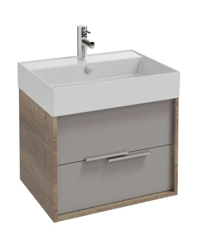 Тумба дуб табак/серый титан матовый 59,9 см Jacob Delafon Vivienne EB1583-E52-M54