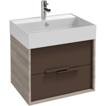 Тумба серый дуб/светло-коричневый глянец 59,9 см Jacob Delafon Vivienne EB1583-E71-G80