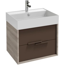 Тумба серый дуб/светло-коричневый глянец 59,9 см Jacob Delafon Vivienne EB1583-E71-G80