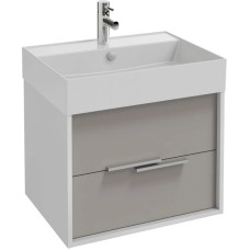 Тумба белый/серый титан матовый 59,9 см Jacob Delafon Vivienne EB1583-N18-M54