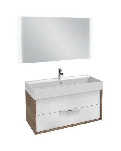 Тумба дуб табак/белый сатин 99,9 см Jacob Delafon Vivienne EB1585-E52-F30