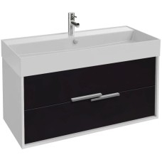 Тумба белый глянец/черный матовый 99,9 см Jacob Delafon Vivienne EB1668-J5-J53