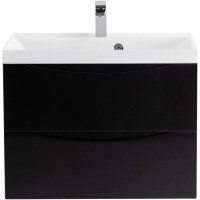 Тумба Nero Lucido 69,6 см BelBagno Marino MARINO-700-2C-SO-NL-P