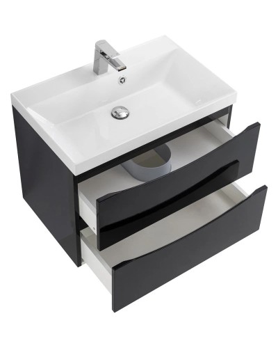 Тумба Nero Lucido 69,6 см BelBagno Marino MARINO-700-2C-SO-NL-P