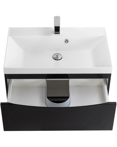 Тумба Nero Lucido 69,6 см BelBagno Marino MARINO-700-2C-SO-NL-P