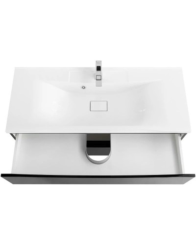 Тумба Nero Lucido 109,6 см BelBagno Marino MARINO-1100-2C-SO-NL-P