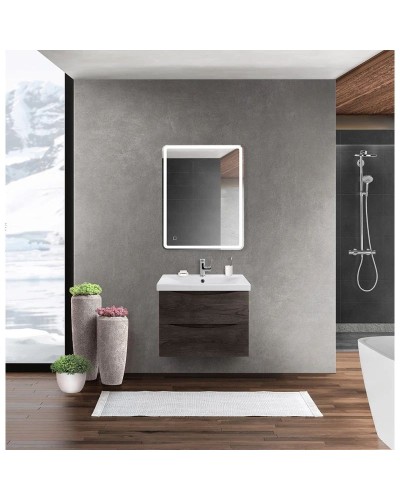 Тумба Rovere Nature Grigio 56,4 см BelBagno Marino MARINO-CER-600-2C-SO-RNG-P