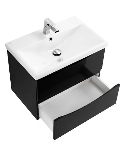 Тумба Nero Lucido 56,4 см BelBagno Marino MARINO-CER-600-2C-SO-NL-P