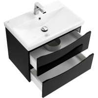 Тумба Nero Lucido 56,4 см BelBagno Marino MARINO-CER-600-2C-SO-NL-P