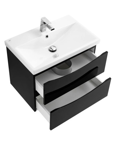 Тумба Nero Lucido 56,4 см BelBagno Marino MARINO-CER-600-2C-SO-NL-P