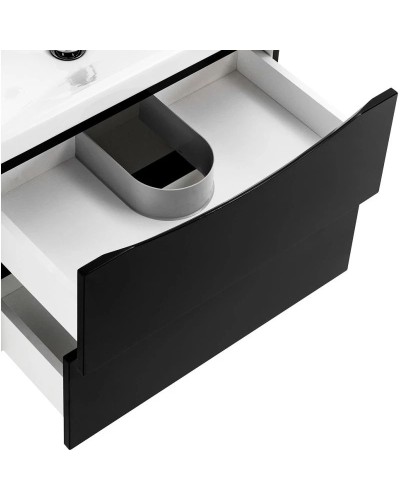 Тумба Nero Lucido 56,4 см BelBagno Marino MARINO-CER-600-2C-SO-NL-P