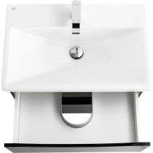 Тумба Nero Lucido 56,4 см BelBagno Marino MARINO-CER-600-2C-SO-NL-P