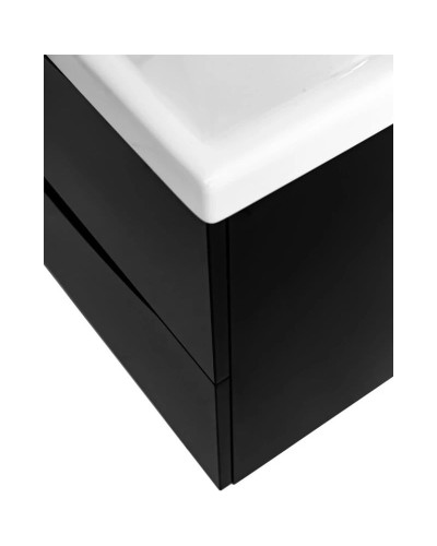 Тумба Nero Lucido 56,4 см BelBagno Marino MARINO-CER-600-2C-SO-NL-P