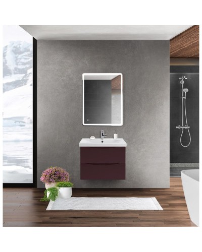 Тумба Bordo Lucido 56,4 см BelBagno Marino MARINO-CER-600-2C-SO-BRDL-P