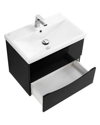 Тумба Nero Lucido 66,4 см BelBagno Marino MARINO-CER-700-2C-SO-NL-P