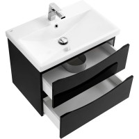 Тумба Nero Lucido 66,4 см BelBagno Marino MARINO-CER-700-2C-SO-NL-P