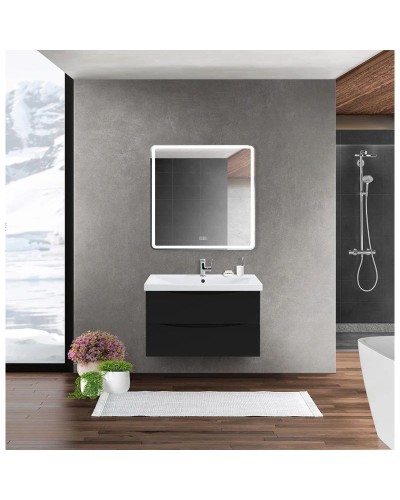 Тумба Nero Lucido 66,4 см BelBagno Marino MARINO-CER-700-2C-SO-NL-P