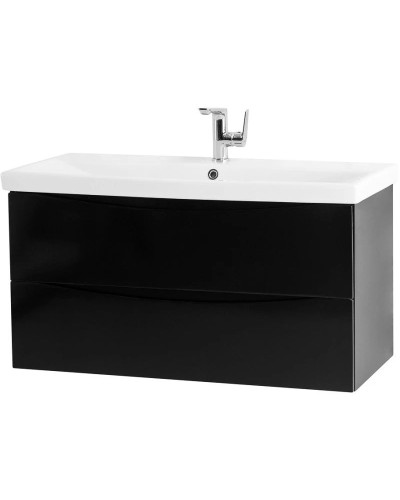 Тумба Nero Lucido 76,2 см BelBagno Marino MARINO-CER-800-2C-SO-NL-P
